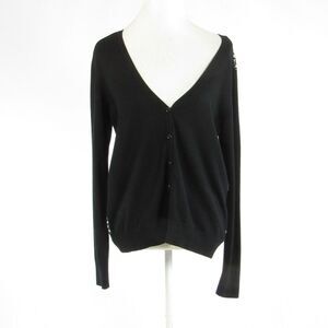 Isaac Mizrahi black cotton blouse L